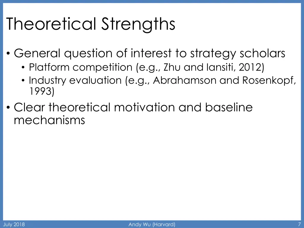 theoretical strengths