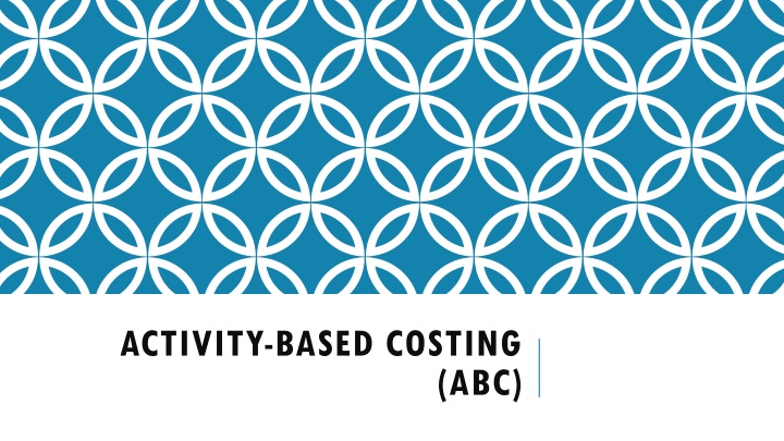activity based costing