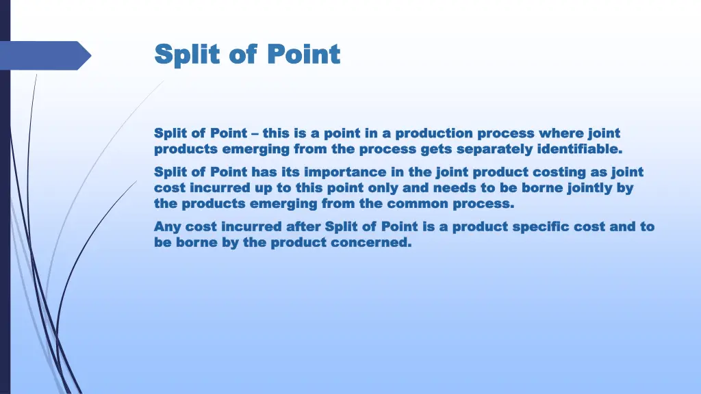 split of point split of point