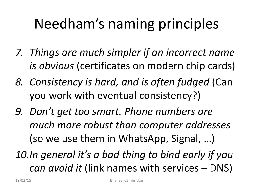 needham s naming principles 2