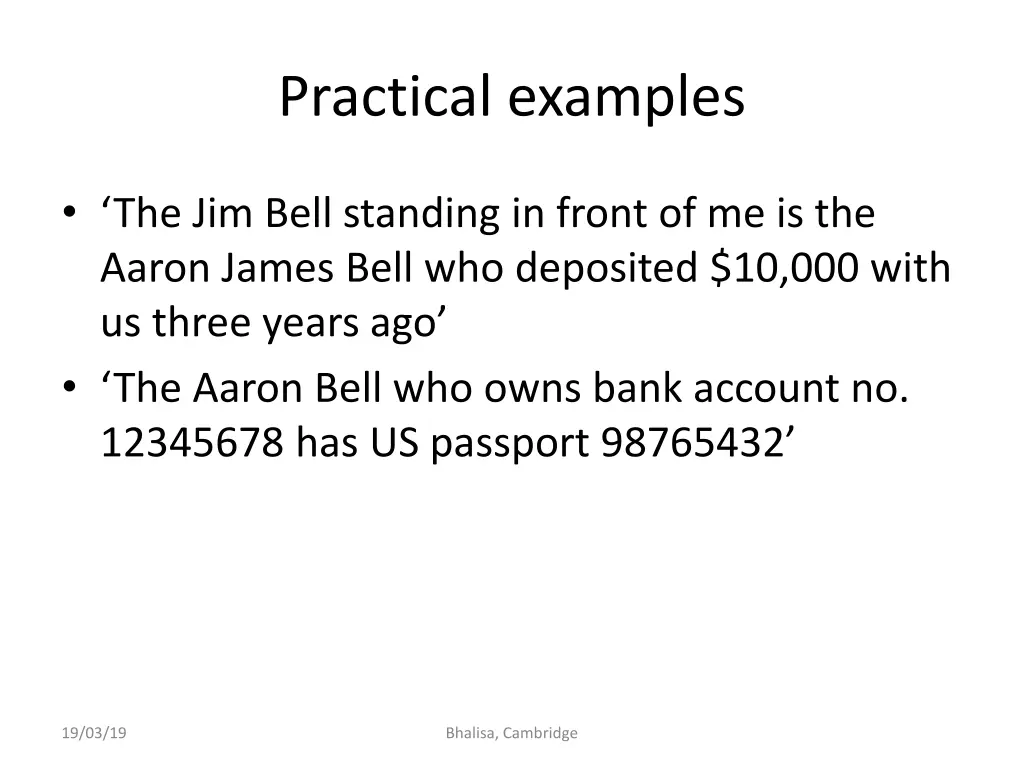 practical examples 1