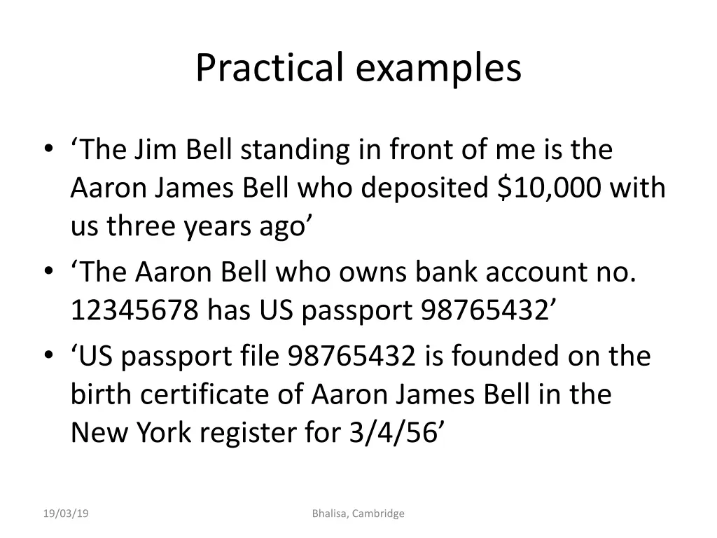practical examples 2