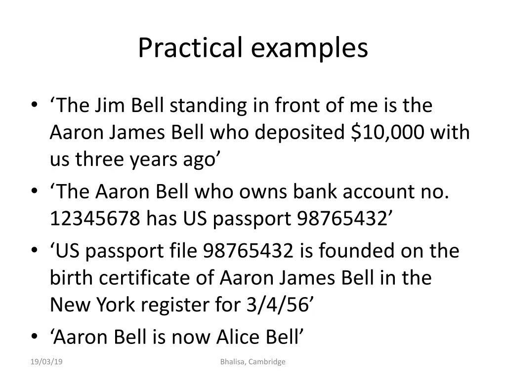 practical examples 3