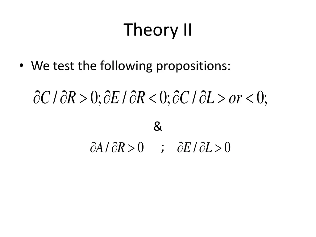 theory ii