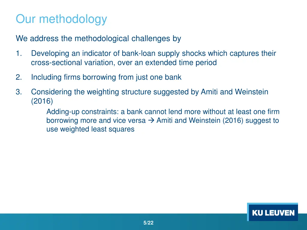 our methodology