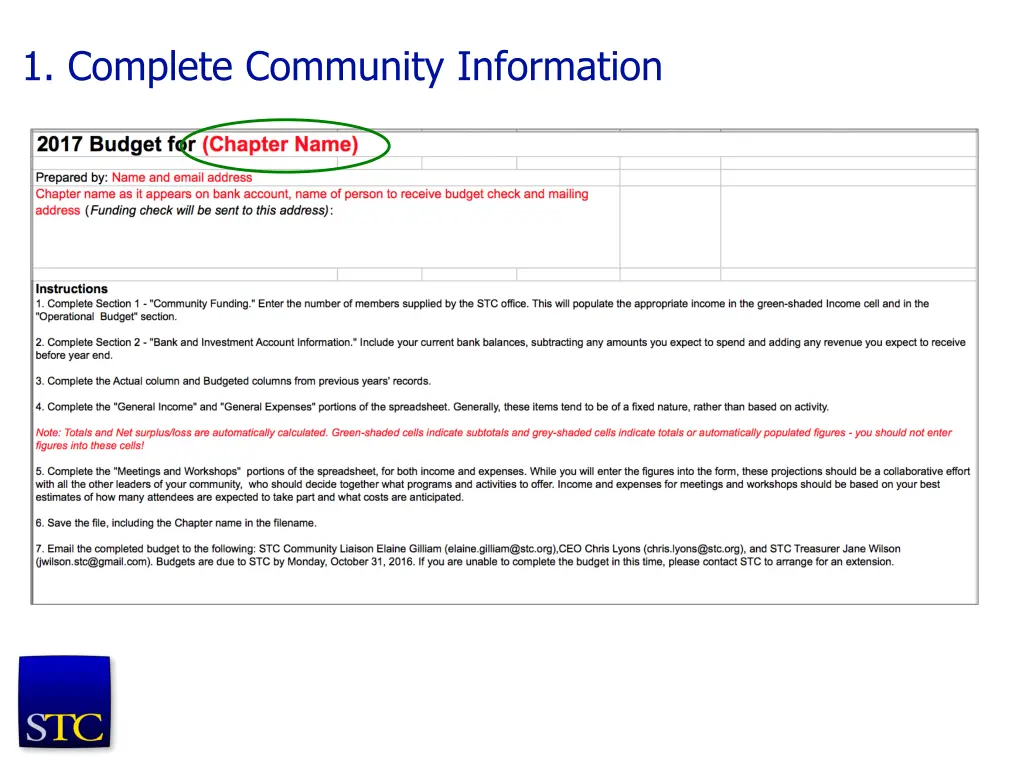 1 complete community information