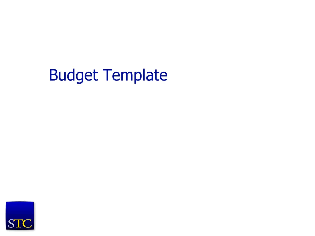 budget template