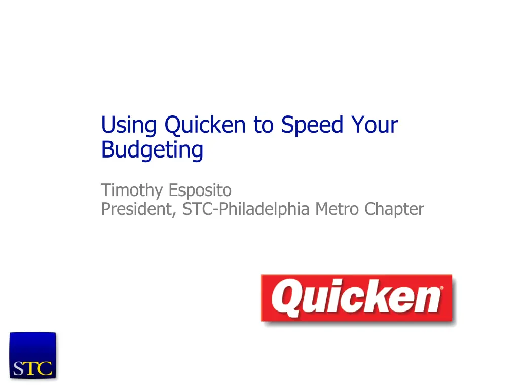 using quicken to speed your budgeting