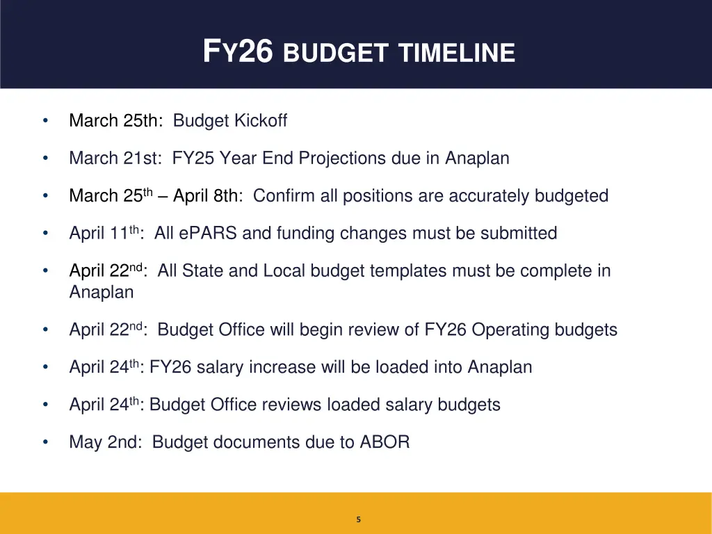 f y 26 budget timeline