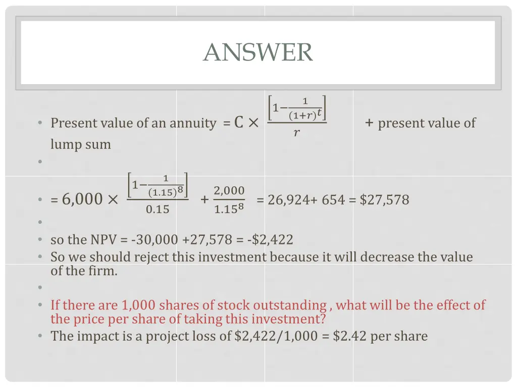 answer