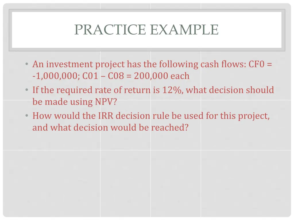 practice example