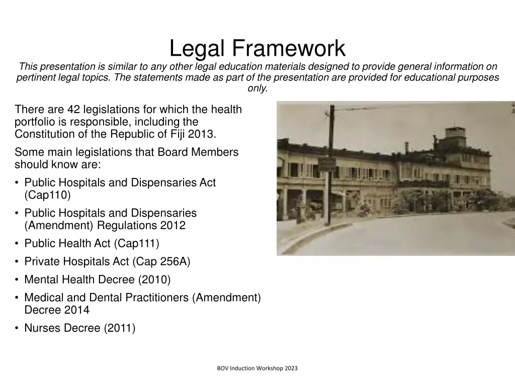 legal framework