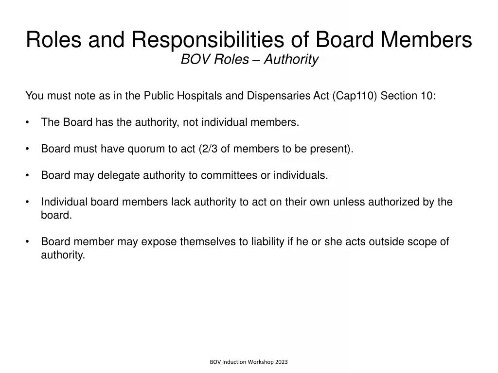 roles and responsibilities of board members 7