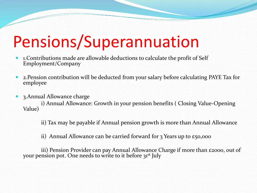 pensions superannuation