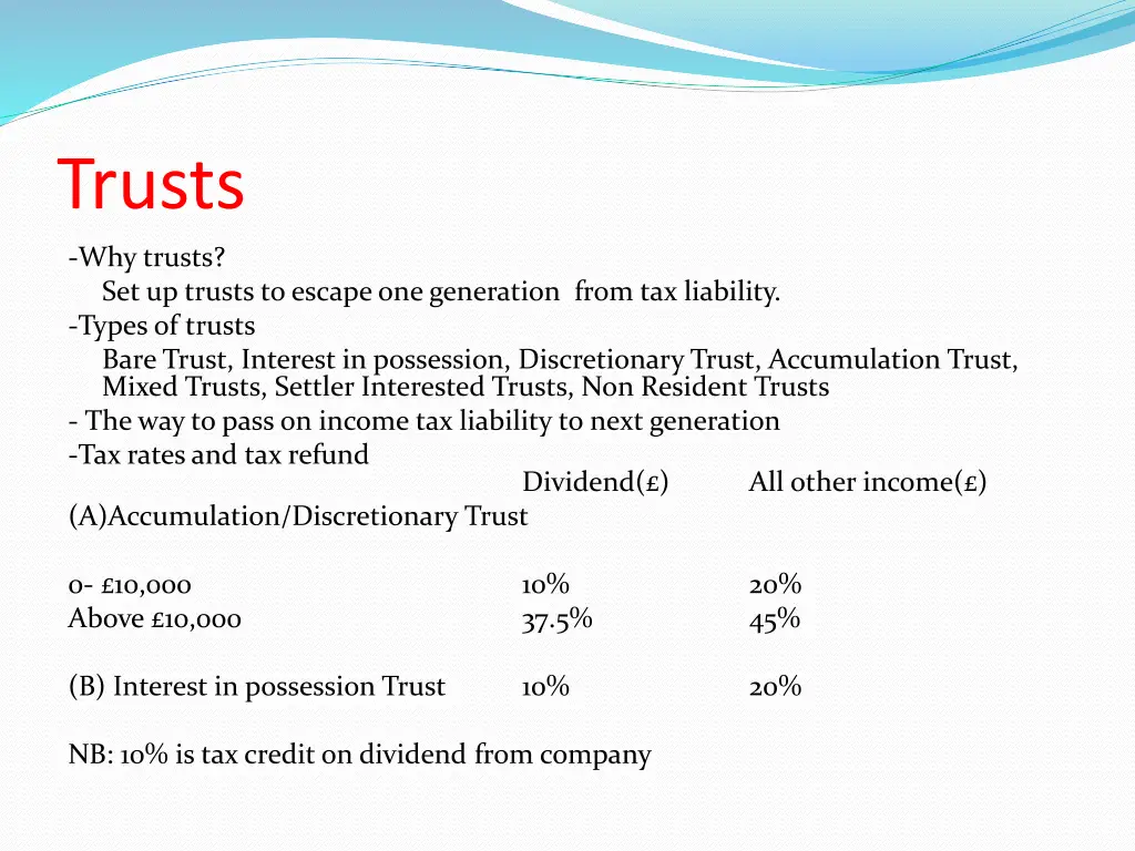 trusts
