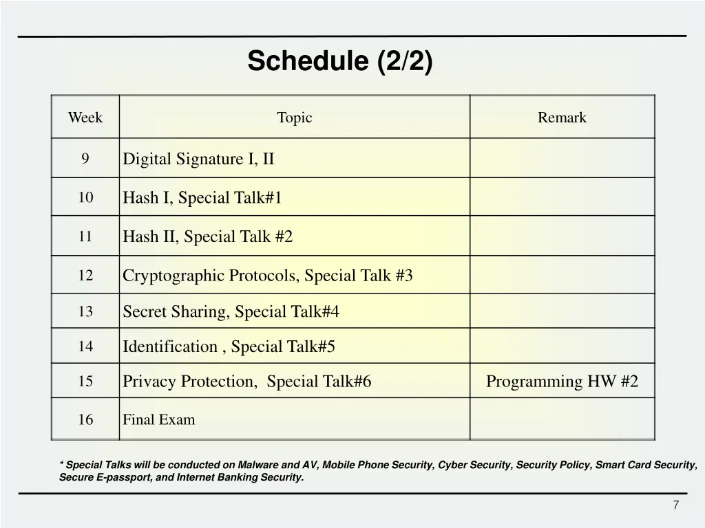 schedule 2 2