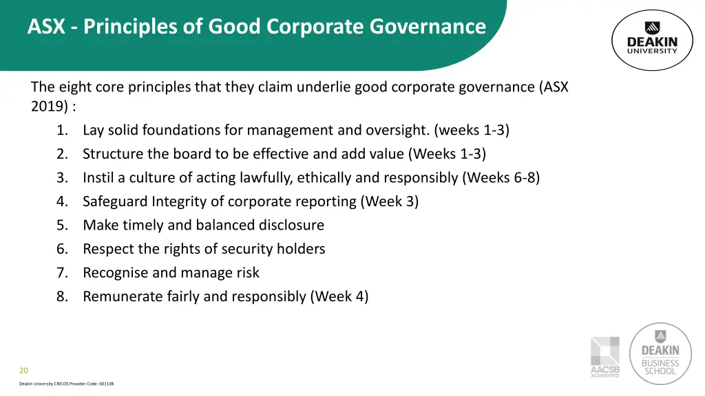 asx principles of good corporate governance