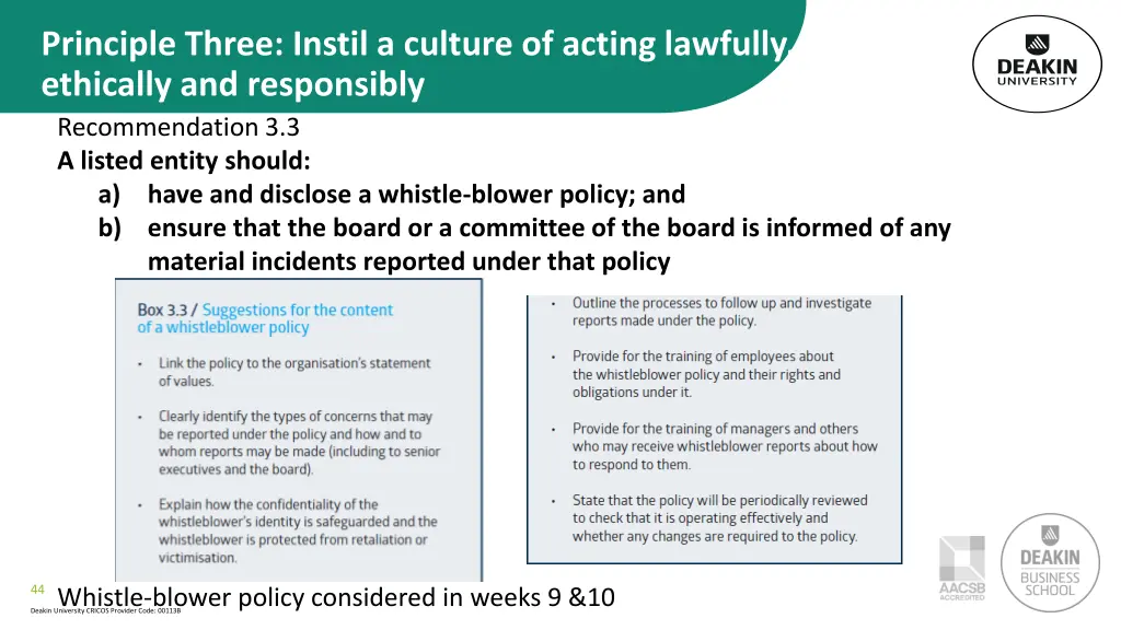 principle three instil a culture of acting 2