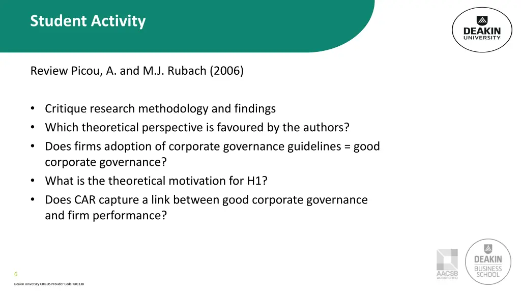 student activity
