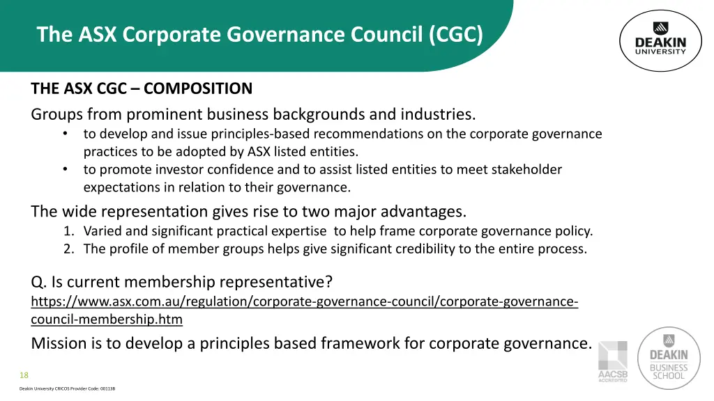 the asx corporate governance council cgc