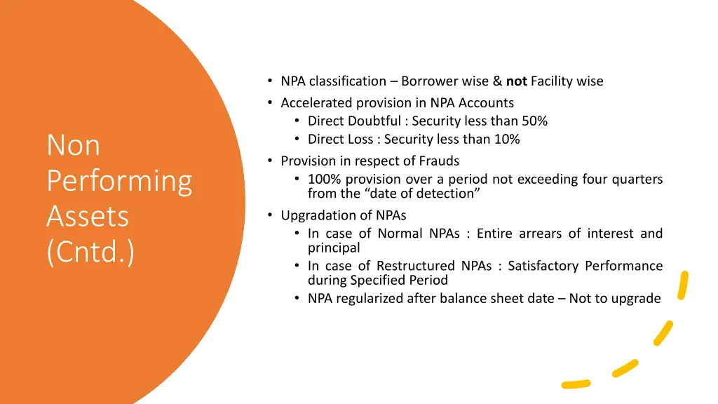 npa classification borrower wise not facility
