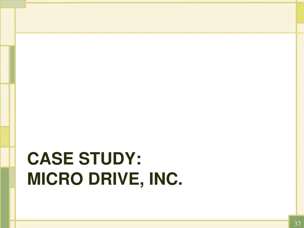 case study micro drive inc