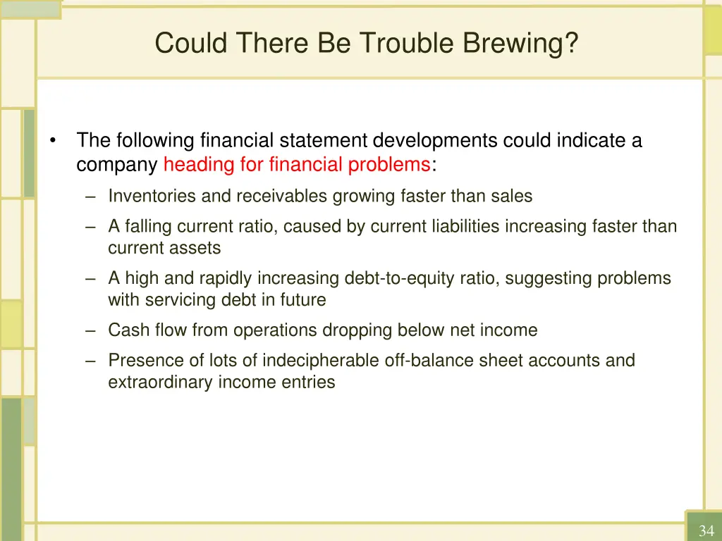could there be trouble brewing