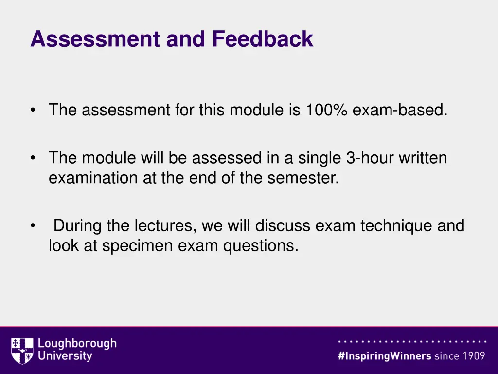 assessment and feedback