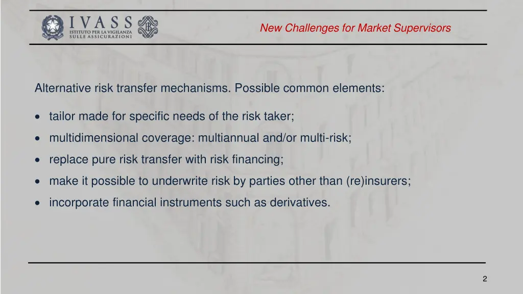 new challenges for market supervisors 1