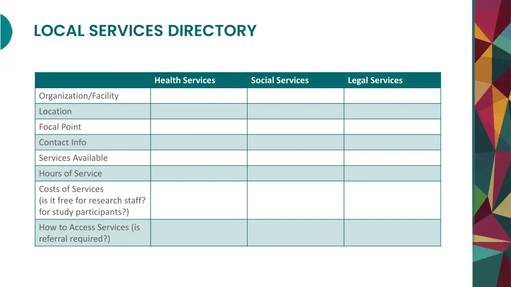 local services directory