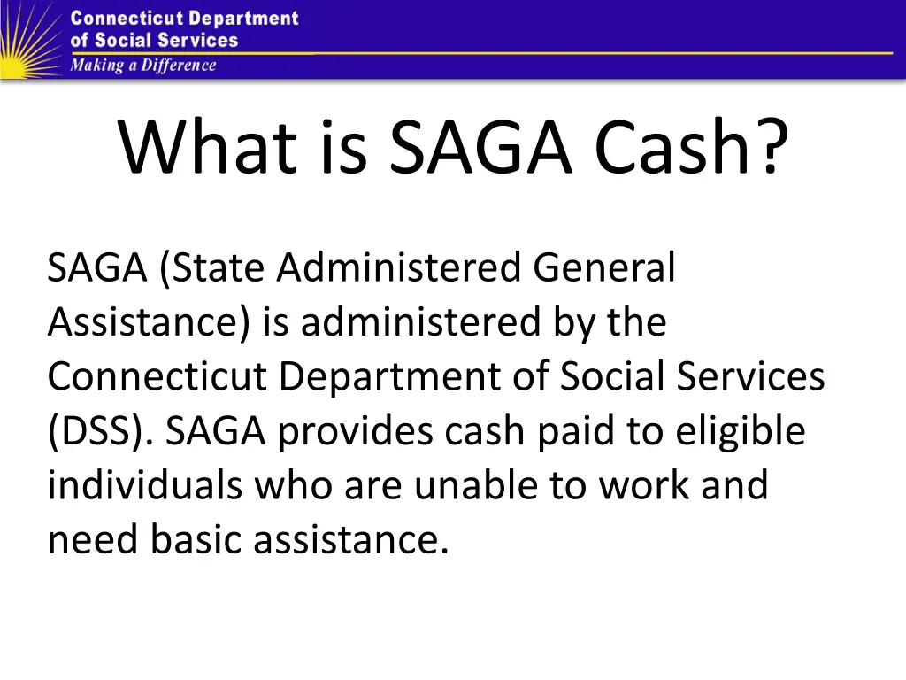what is saga cash