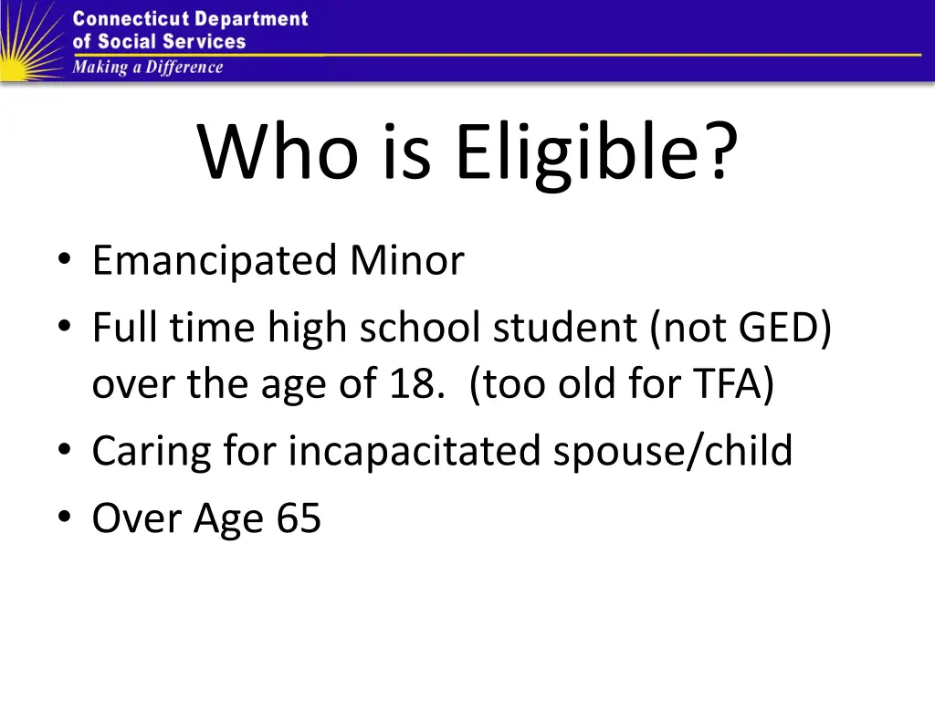who is eligible 1