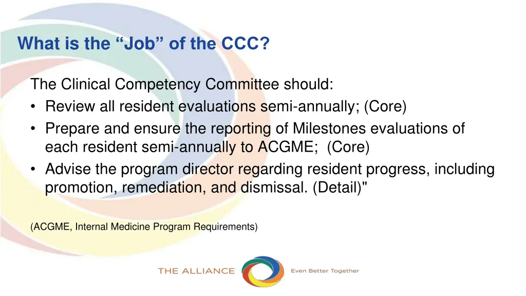 what is the job of the ccc