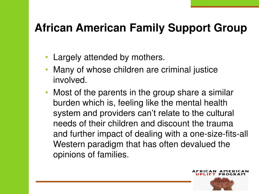 african american family support group