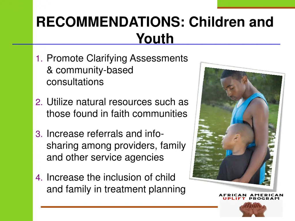 recommendations children and youth
