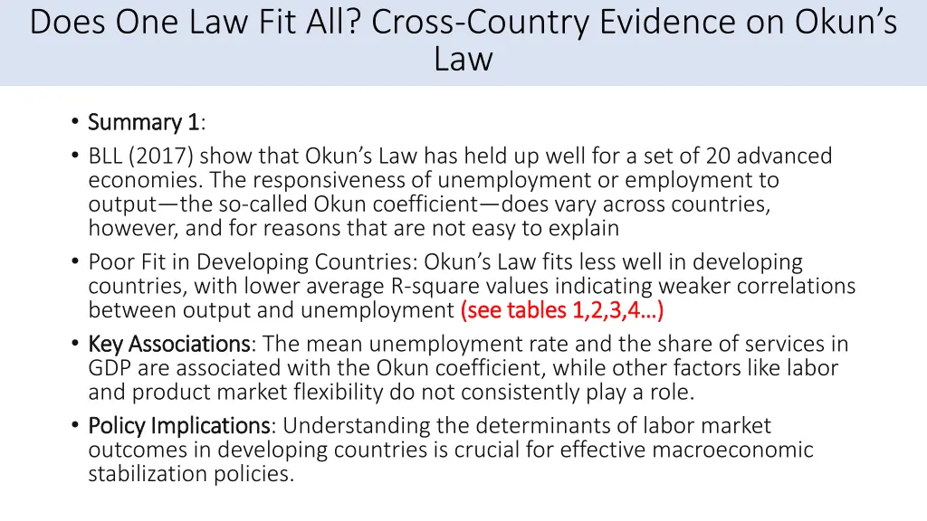 does one law fit all cross country evidence 2