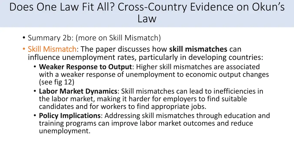 does one law fit all cross country evidence 4