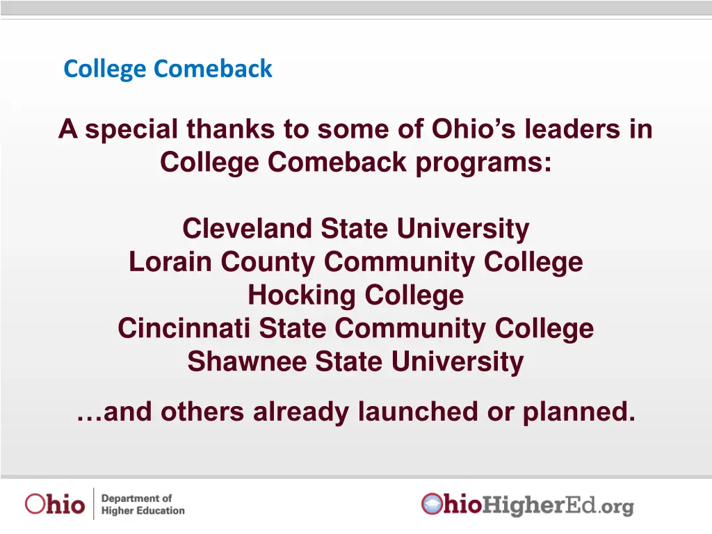 college comeback 4