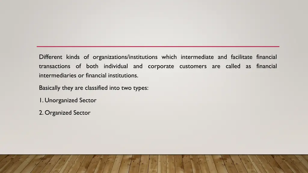 different kinds of organizations institutions