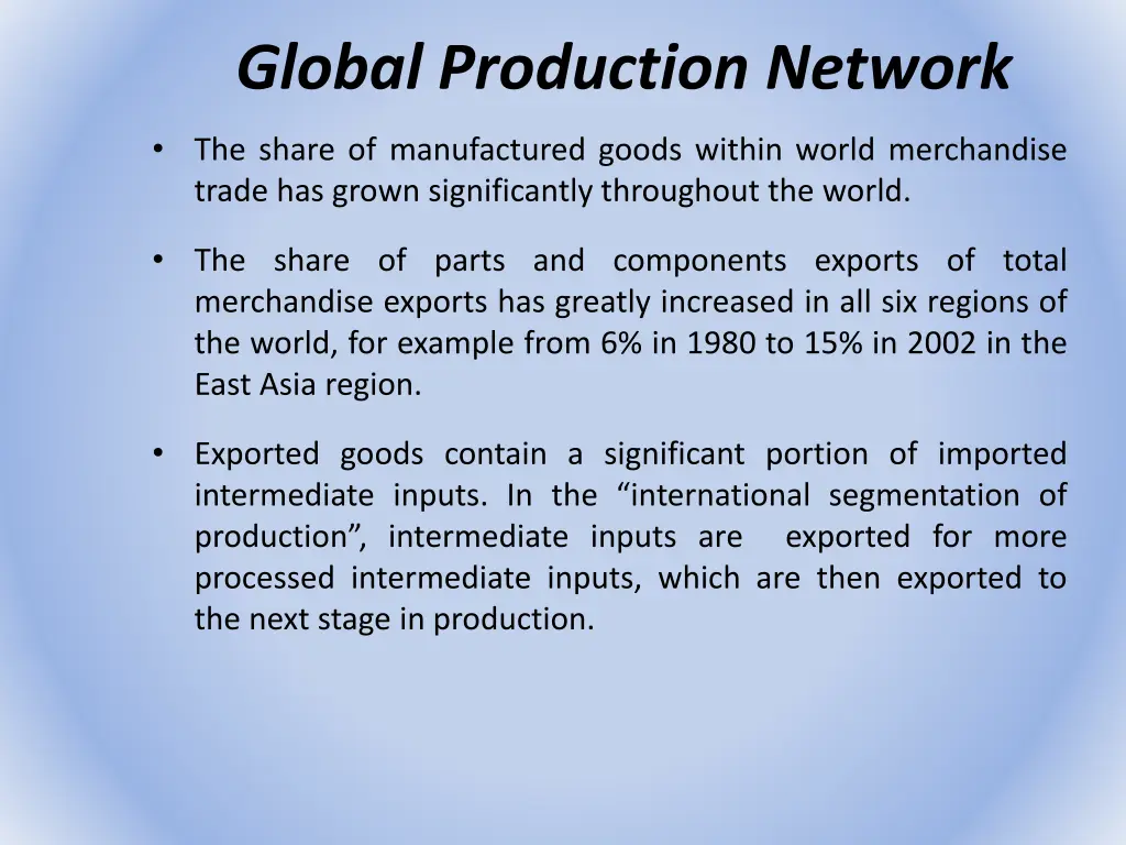 global production network