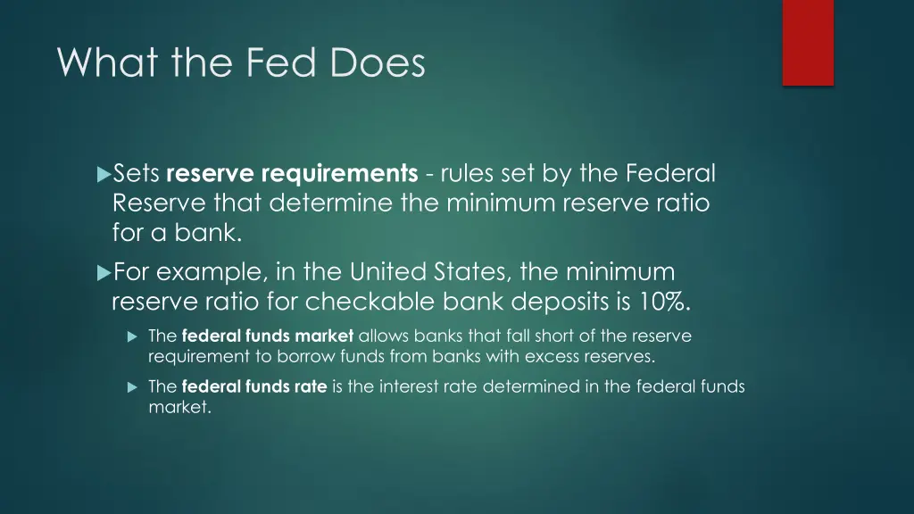 what the fed does