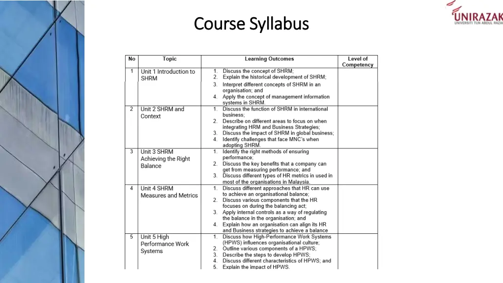 course syllabus course syllabus