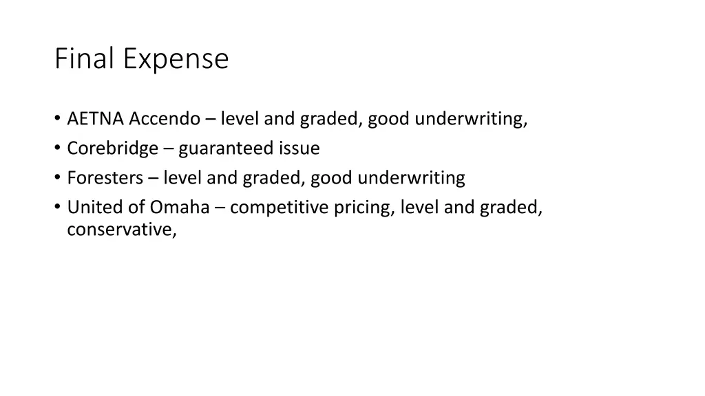 final expense