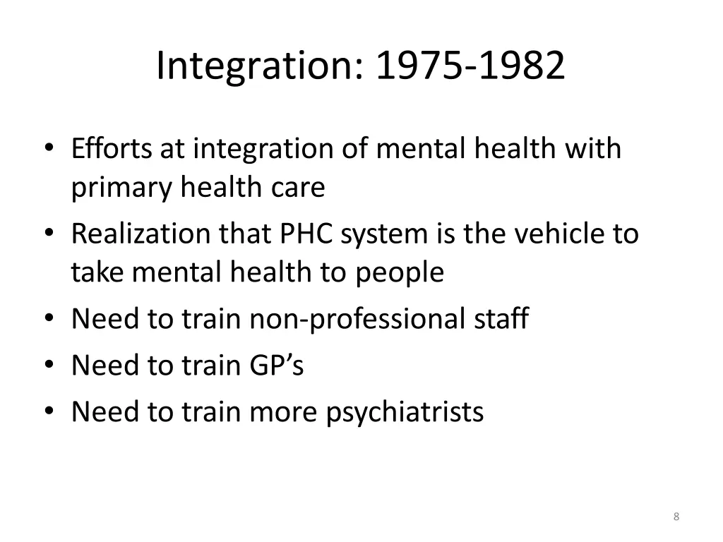 integration 1975 1982