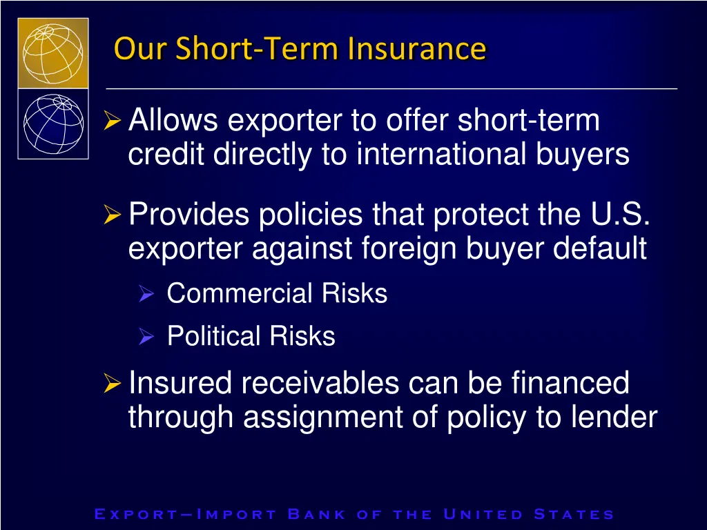 our short term insurance