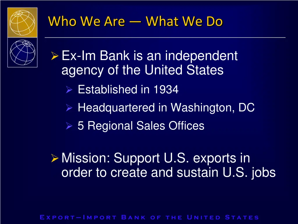 who we are what we do