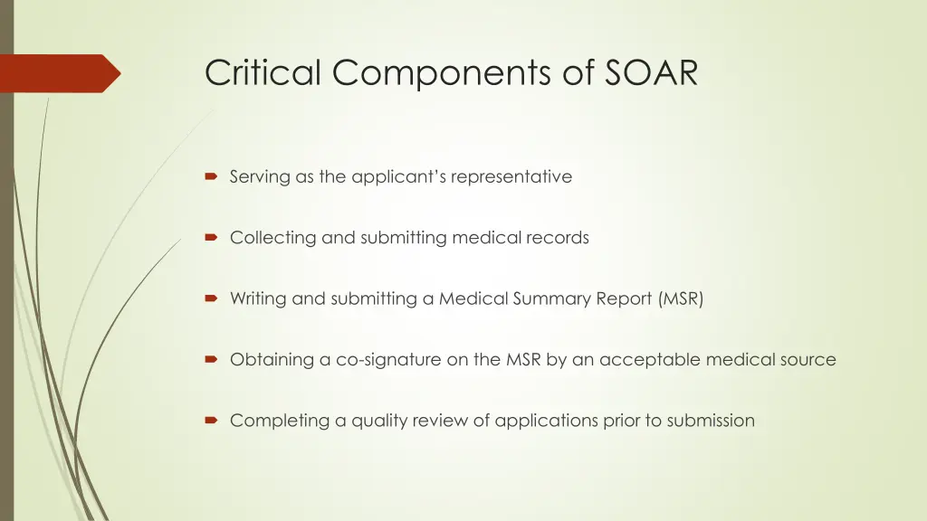 critical components of soar