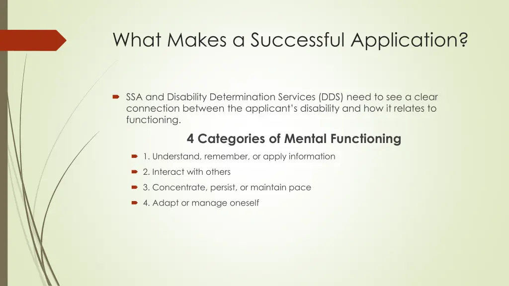 what makes a successful application