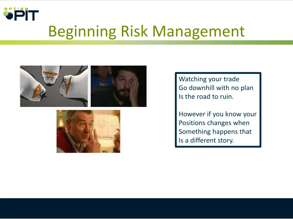 beginning risk management