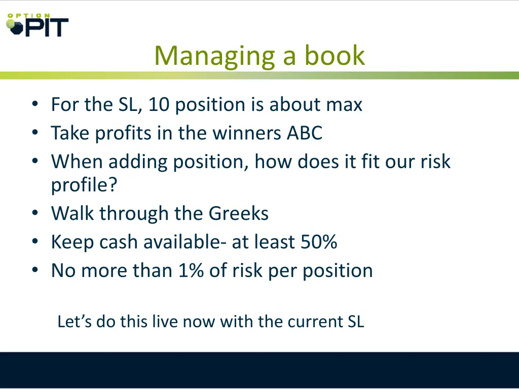 managing a book